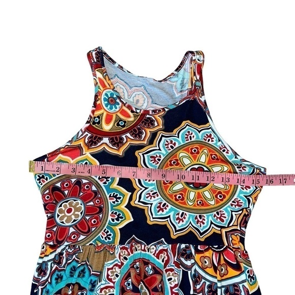 Sleeveless Racerback Loose Maxi Dresses Casual Long Dresses with Pockets Sz S - Picture 5 of 10